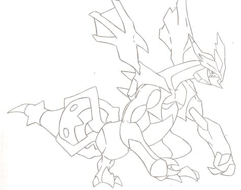Pokemon Black Kyuerem - Free Coloring Pages