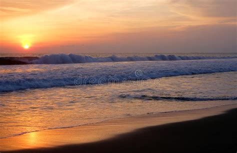 A Beautiful Sunset At One Of The Beaches Of Canggu Bali Indonesia