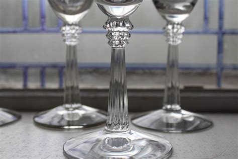 6 Fostoria Romance Water Goblets Wine Glasses Vintage 7 1 2 Stemware