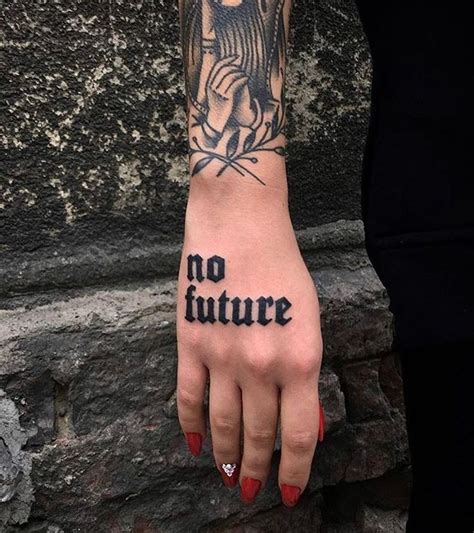 Inkpration No Future Ink Tattoo Typhography Tatuaje Criminal