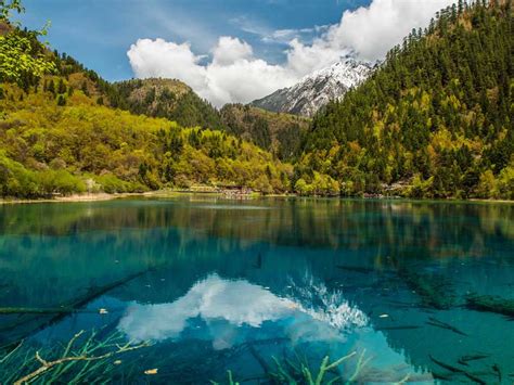Jiuzhai Valley National Park Is One Of The World Nature Heritage In Sichuan