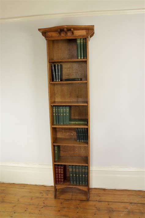 Do you assume tall narrow bookshelf appears to be like nice? Arts And Crafts Tall Narrow Open Oak Bookcase - Antiques Atlas