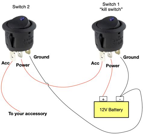 3 Way Switch Wiring 12 Volt 3 Way Switch Wiring Diagram And Schematic