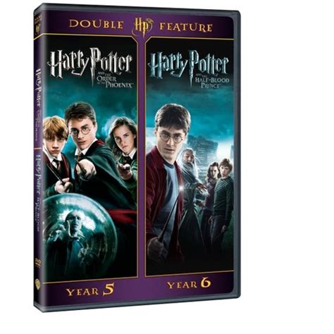 Harry Potter Double Feature Years 5 And 6 The Order Of The Phoenix