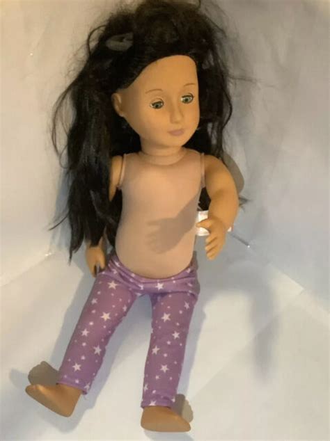 Our Generation Brunette Girl Doll With Blue Eyes Preowned Soft Body