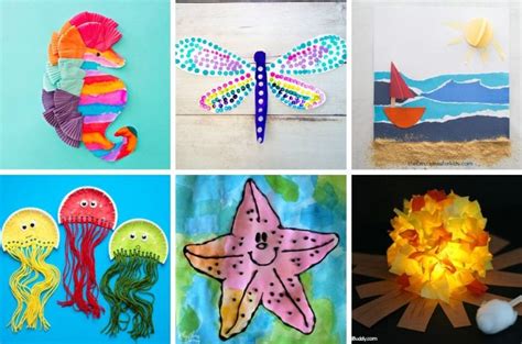 40 Sensational Summer Arts And Crafts For Kids Projects With Kids