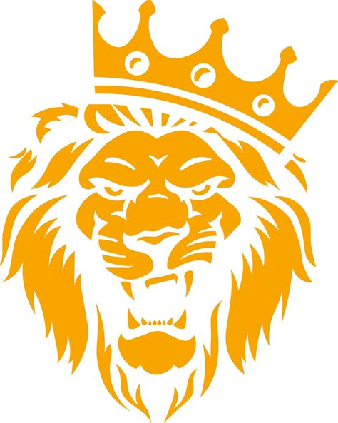 Grinning Lion In The Crown Svg Dxf Png Eps  Big Size Etsy
