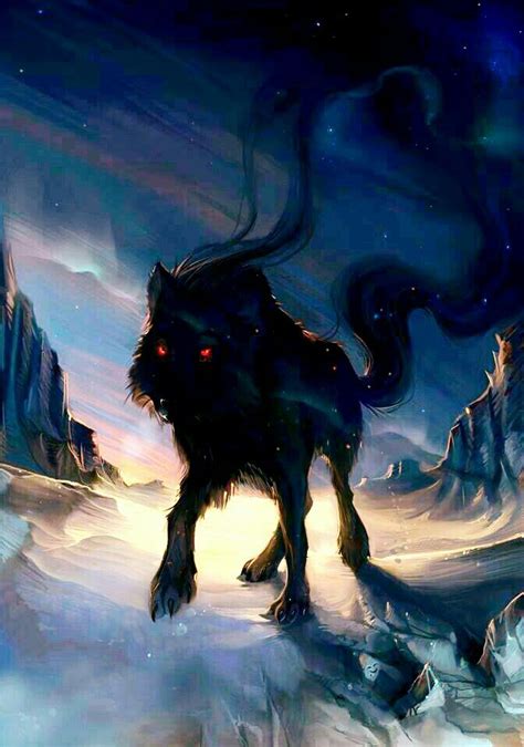 Lobo Das Sombras Anime Wolf Arte De Lobos Lobo Fantasía