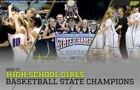 High School Girls Basketball State Champions Presented By