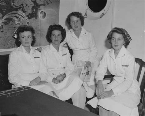 Four Navy Nurses Back From Sea Duty Women Of World War Ii