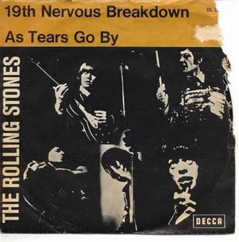 19th Nervous Breakdown As Tears Go By By The Rolling Stones 7inch X