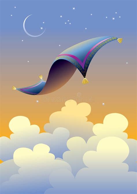 Magic Flying Carpet 1 Stock Vector Illustration Of Magic 12800036