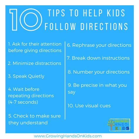 Tips For Following Directions In The Classroom
