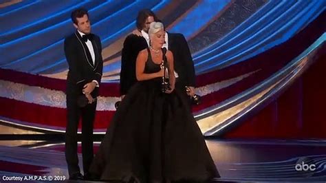 lady gaga wins oscar for best original song for shallow video dailymotion