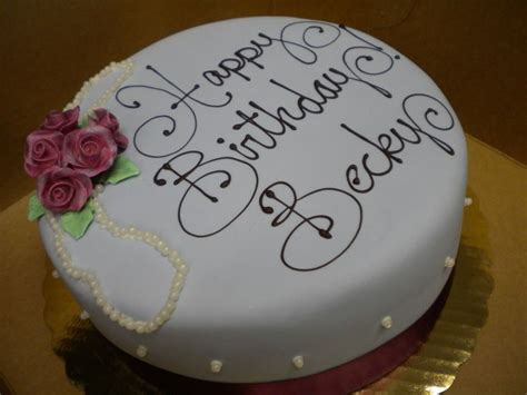 Love The Simplicity Of This Cake And The Wonderful Script Writing Cake Writing Birthday Cake