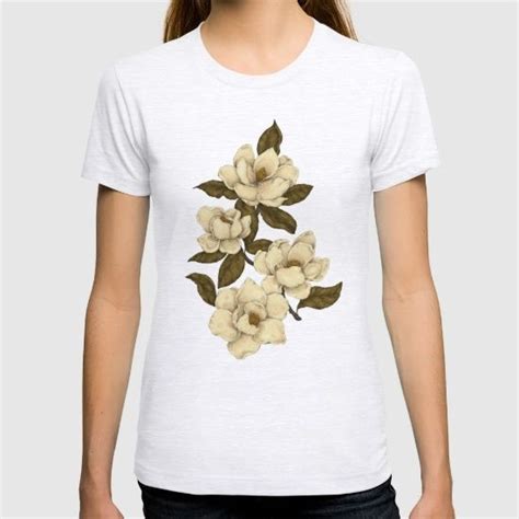 Magnolias T Shirt Simple Designs Cool Designs Workout Tee Mens Tops T Shirt Women