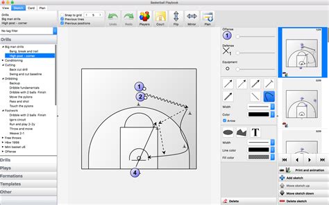 Basketball Playbook Software Screenshots