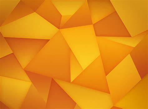 Hd Wallpaper Triangles Orange Wallpaper Artistic Abstract Design