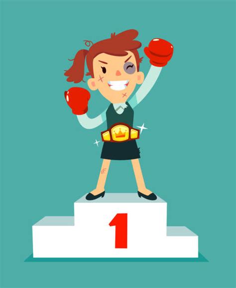 Royalty Free Female Boxing Clip Art Vector Images