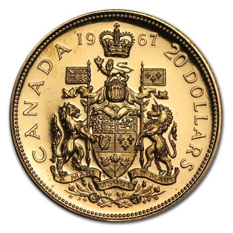 Buy 1967 Canada Gold 20 Confederation Buproof Agw 5288 Apmex