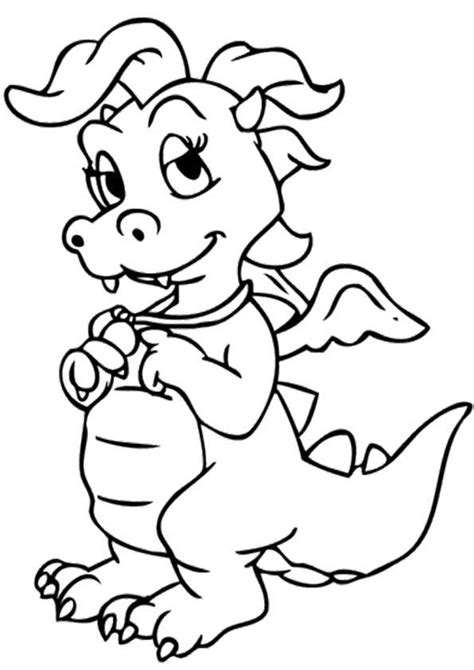Print Coloring Image Momjunction Dragon Tales Coloring Pages Love