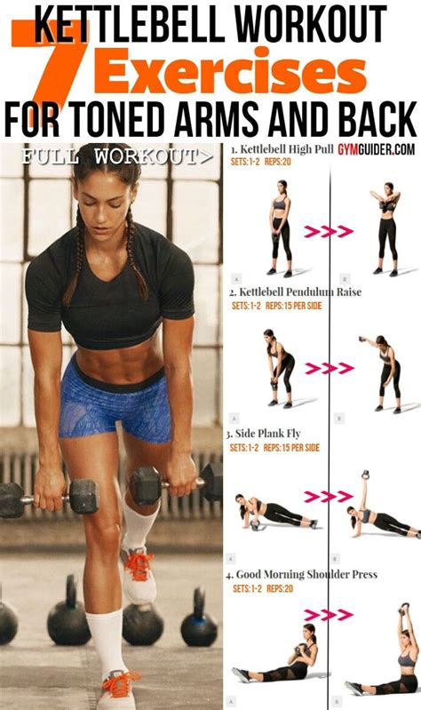 7 most effective kettlebell exercises for toned arms and back upper body