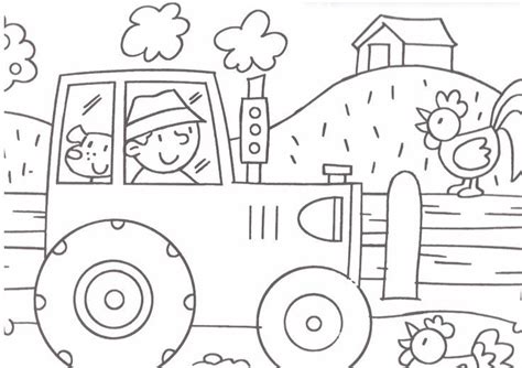 Boer hooi tractor knutselpaginanl knutselen knutselen en. 45 best Kleurplaten tractor images on Pinterest