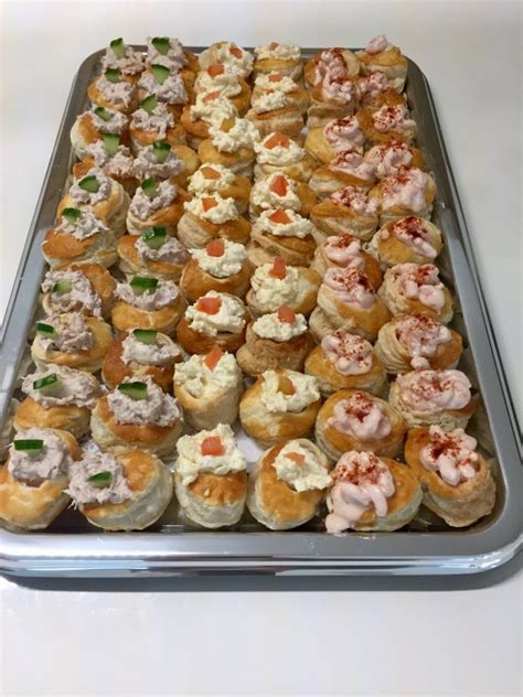 Cocktail Vol Au Vents Classic Fillings X 60 Lay And Leave Buffets