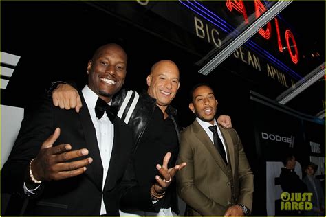 Dwayne Johnson Vin Diesel And Tyrese Gibson Bring The Heat At Fate Of The Furious Premiere