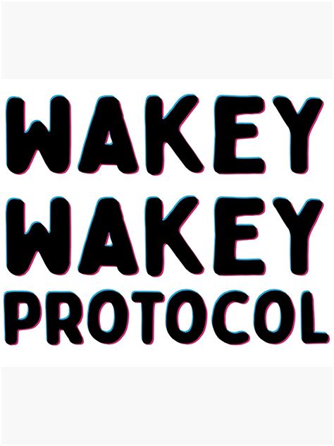 Wakey Wakey Protocol From In Space With Markiplier Poster By