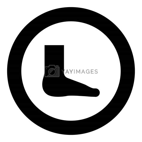 Royalty Free Vector Foot Care Concept Human Ankle Sole Naked Icon In