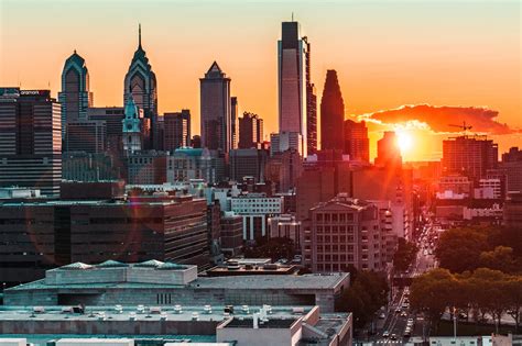 Sunset in Philly : philadelphia