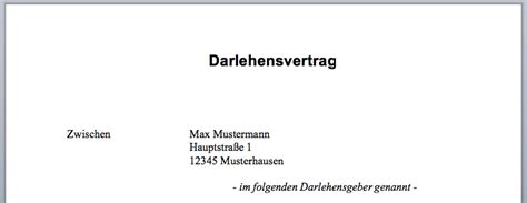 Schließen sie mit hilfe dieser vorlage einen beratervertrag zwischen ihnen und ihrem berater (consultant) des vertrauens. Download Darlehensvertrag / Word-Vorlage / einfach | Autofreund24