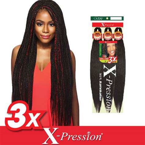 X pression braiding hair pre stretched. Outre X-Pression 3X ULTRA BRAID 42" (pre stretched ...