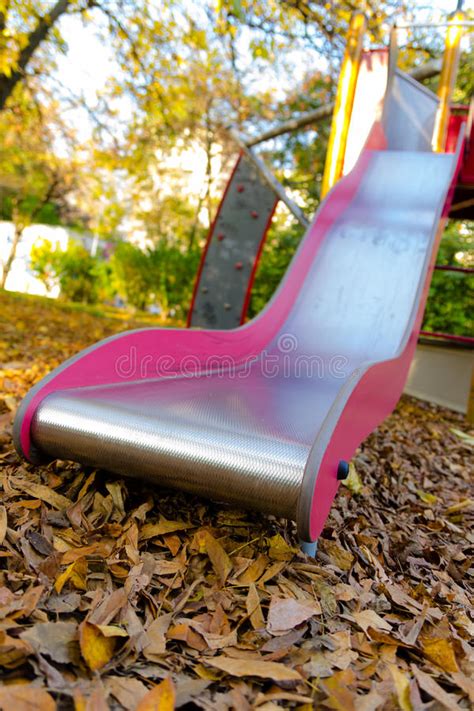 Playground Slides Stock Image Image Of Slides Sunny Tree 860865