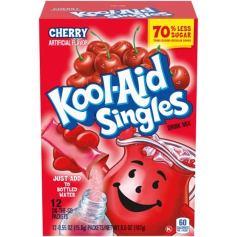 Kool Aid Cherry Singles Soft Drink Mix Packets 12 Ct 055 Oz Kroger