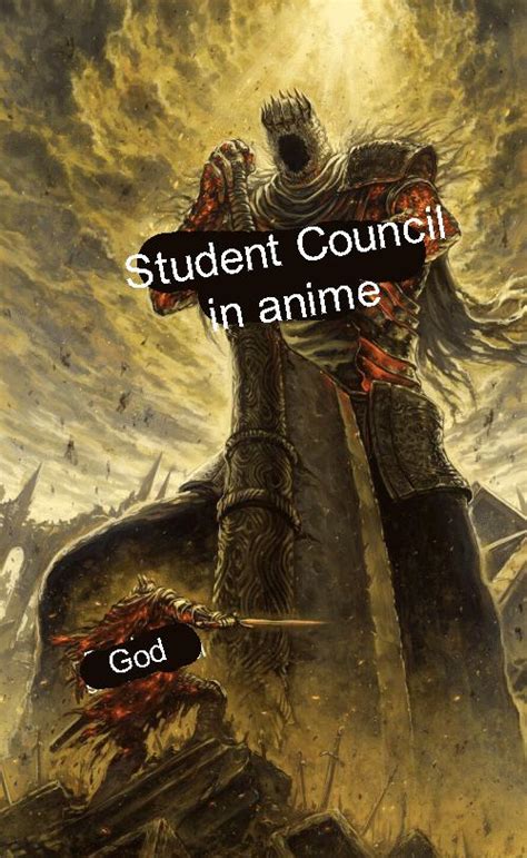 Student Council In Anime God Memegine