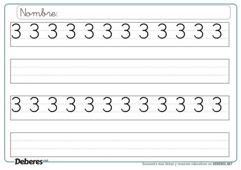 ¡diversión asegurada con nuestros juegos de matemáticas! Fichas del número 3 para imprimir y colorear | Pauta montessori, Fichas, Juegos matematicos para ...