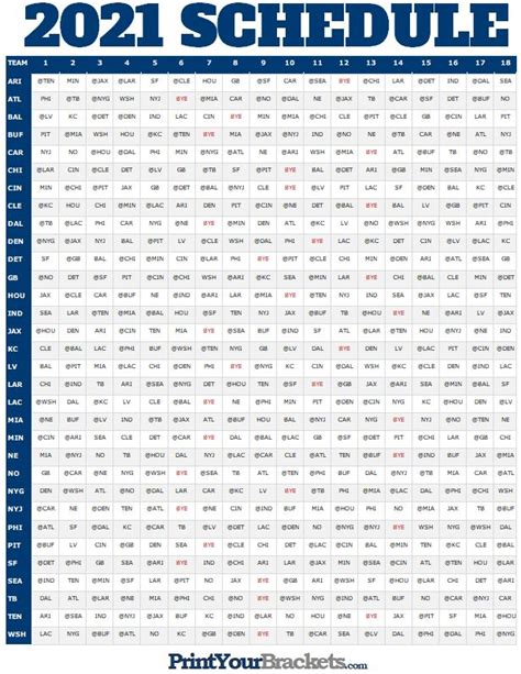 Printable Nfl Schedule Pdf Printable World Holiday Hot Sex Picture