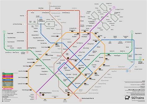 New Official Singapore Mrt Map