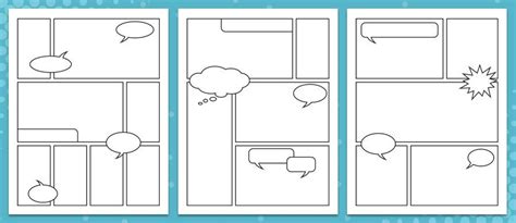 Free Printable Comic Strip Templates — Medialoot With Images Comic