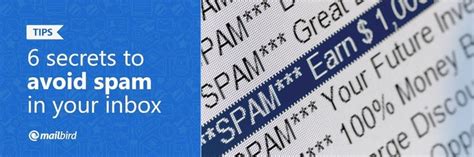 6 Secrets To Avoid Spam In Your Inbox Mailbird