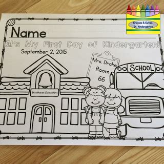 August 13, 2014 at 10:50 pm. First Day of School Coloring Page | Kindergarten first day ...
