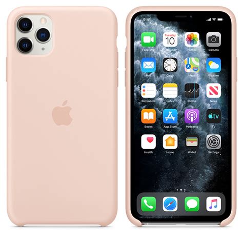 The iphone 11 pro max, like the iphone 11 pro, features four colors, space gray, silver, gold, and new for this year, midnight green. iPhone 11 Pro Max Original Apple Silicone Case - 7 Colors ...