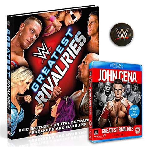 Wwe Superstars Greatest Rivalries Blu Ray Book And Badge Bundle Gift Pack John Cena Blu