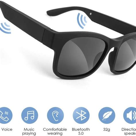 Smart Glasses Wireless Bluetooth Sunglasses Open Ear Musicandhands Free