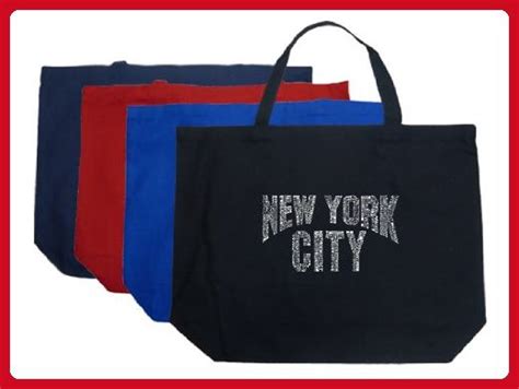 But the allure of the new yorker tote bag goes deeper than this (and perhaps that's why it has lasted): Large Word Art Black New York City Tote Bag - Created ...