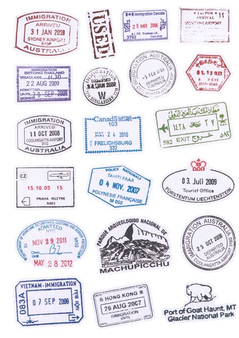 Printable Passport Stamps Printable Word Searches