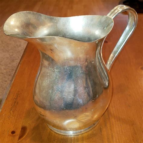 Original Us Navy Wwii Reed And Barton Silver Soldered Pitcher Usn