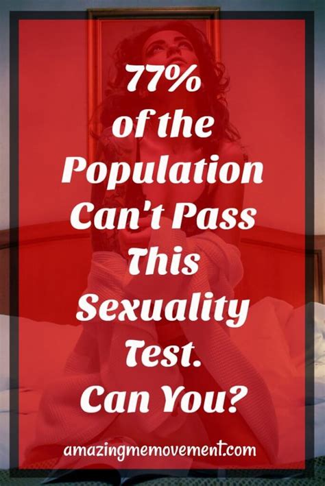 77 Of People Cant Pass This Sexuality Test
